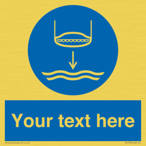 Custom Lower lifeboat to the water in launch sequence